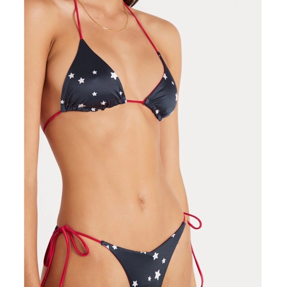 Like New Bond Eye Reversible Slide In Triangle Bikini - Picture 2 of 7